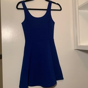 Blue skater dress